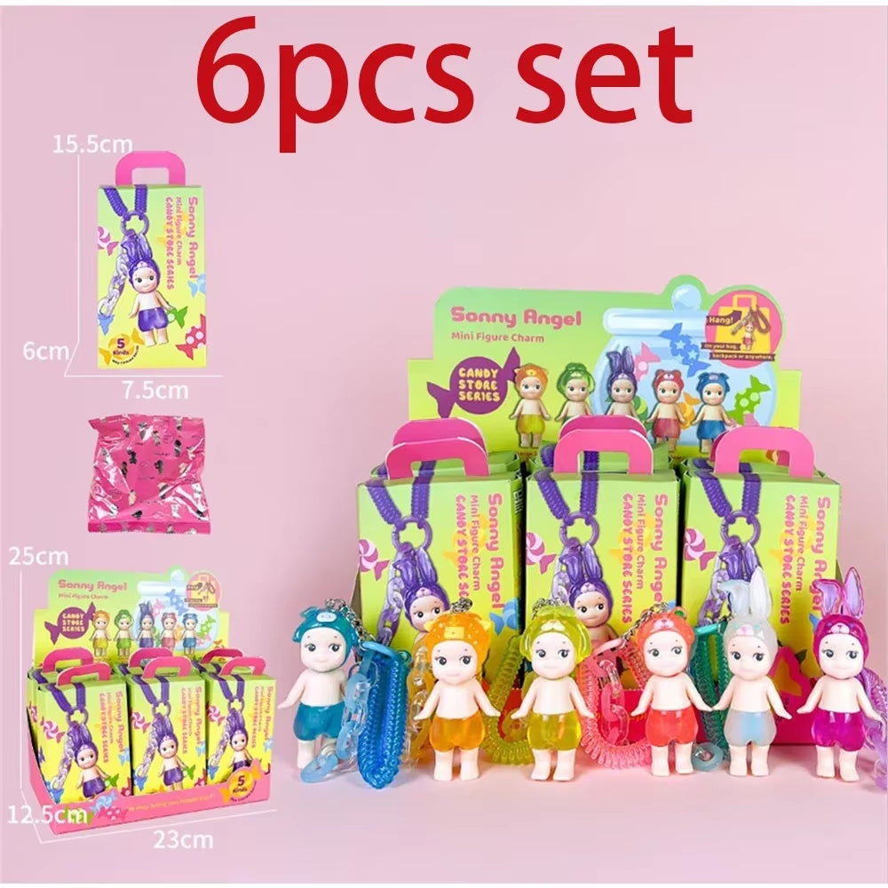 2025 NEW HOT Candy House Keychain Angel Puppy Sky Series Makes Sunny Doll Blind Box Backpack Doll Pendant Toys Surprise Box